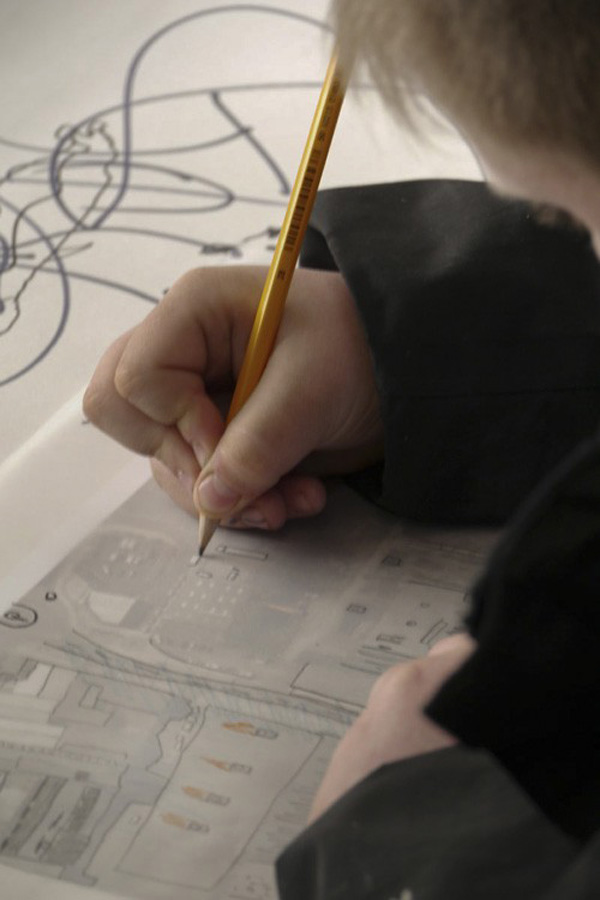 participant tracing on to map