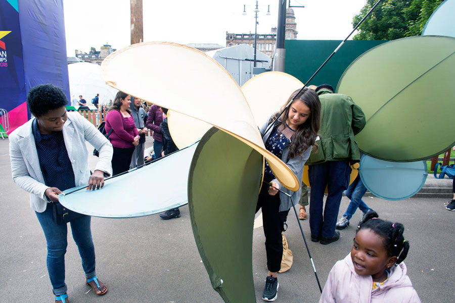 people pavillion at festival 2018 glasgow