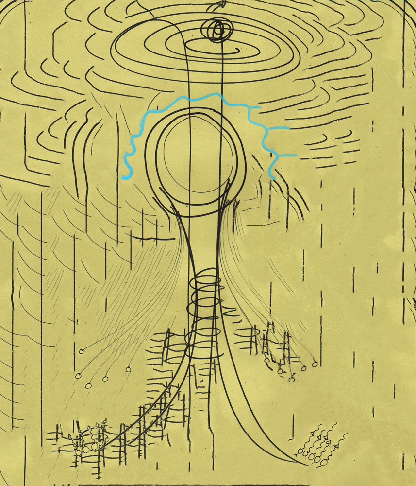 drawing the feeling after swimming