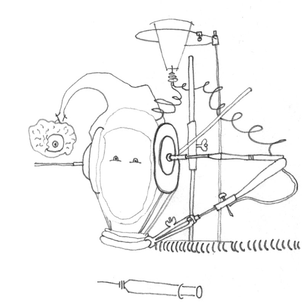 Drawing from the film A Brain That Wouldn't Die